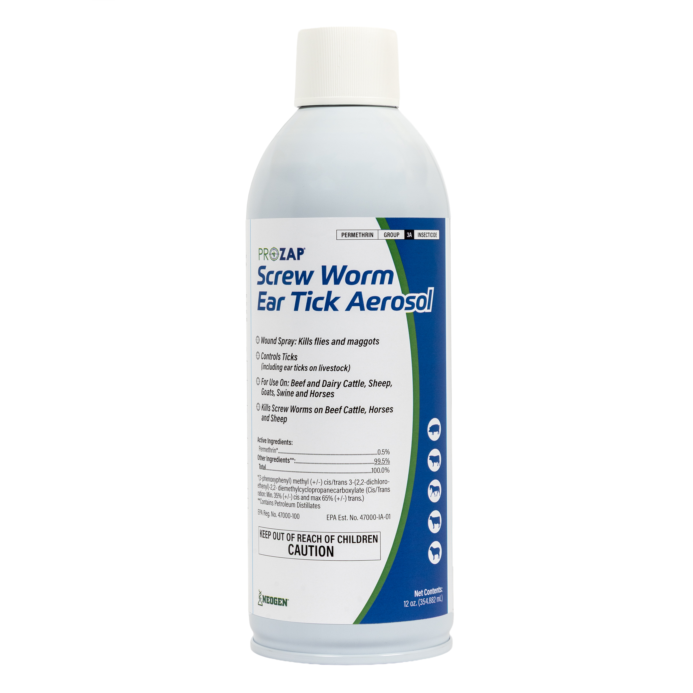 Prozap® Screw Worm and Ear Tick Aerosol